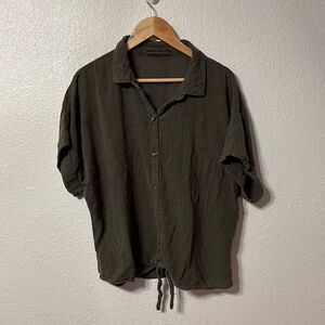 XCVI Wearables Short Sleeve Casual Top XL